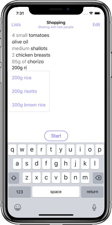 Shopping UK app shown in iPhone